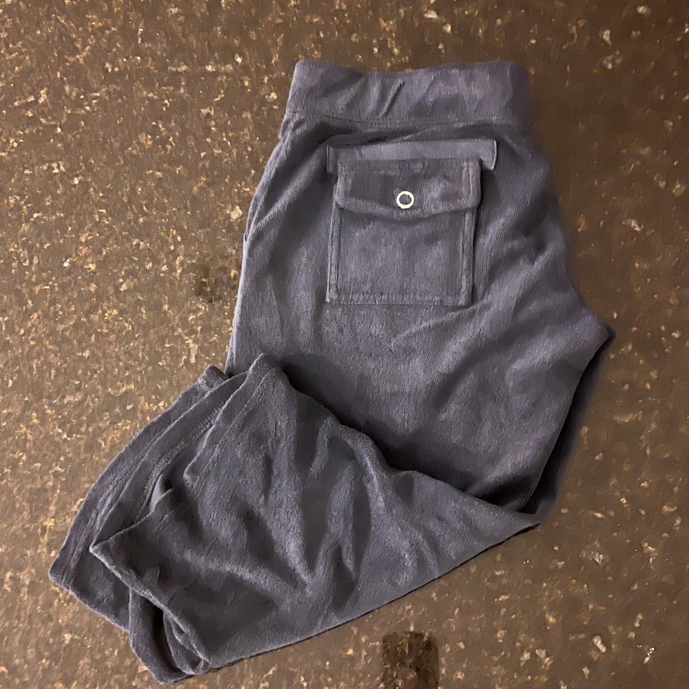 Juicy Terry crop pant - Navy.